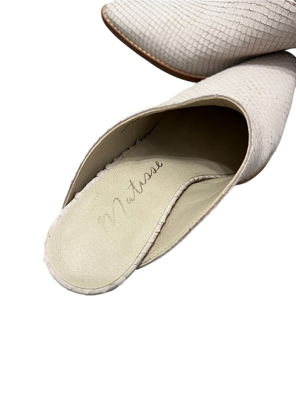 MATISSE CAMMY POINTED TOE MULE in blush snake size 6.5 Women’s - Picture 8 of 10